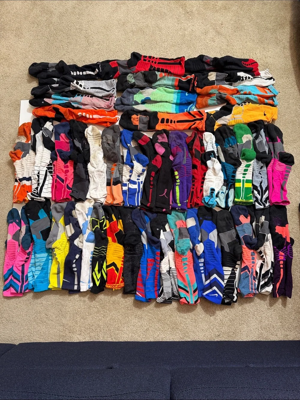 Vintage lot of Nike Elite and Hyperelite socks (45 pairs)